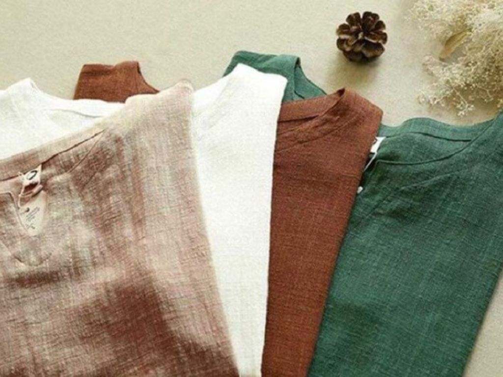 Bề mặt là yếu tố dễ nhận biết nhất khi bạn phân vân vải linen