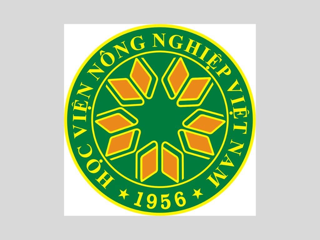 Con số 1956 trên logo trường Học viện Nông nghiệp Việt Nam