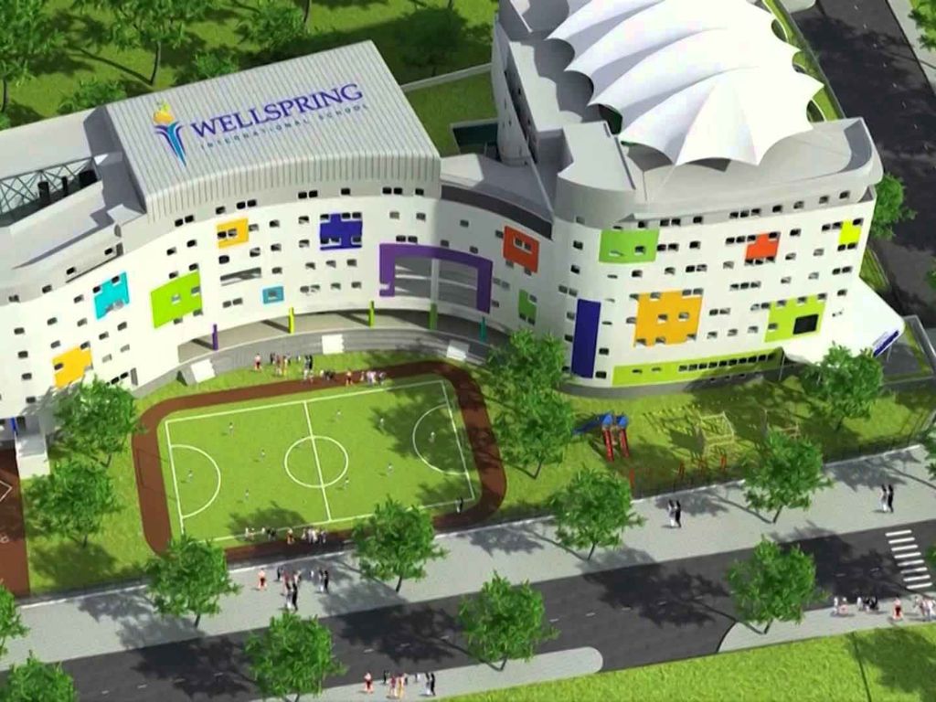 Không gian xanh cũng được chú trọng, tạo điều kiện tốt nhất cho việc học