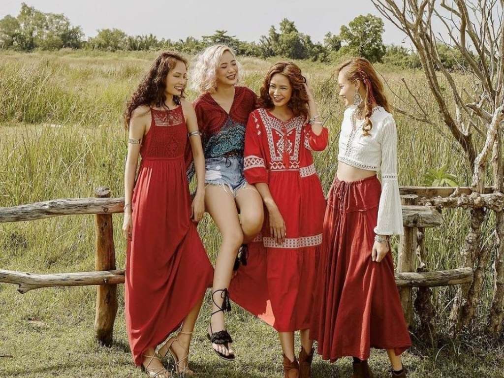 Phong cách thời trang du lịch nữ bohemian
