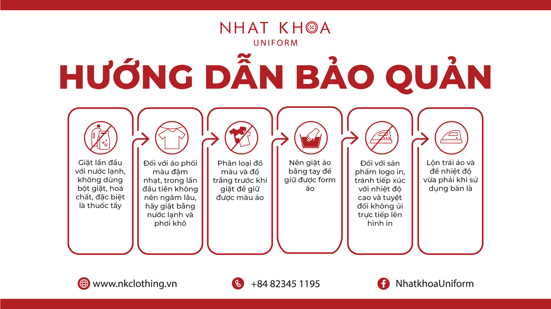 Hướng dẫn bảo quản áo polo đồng phục