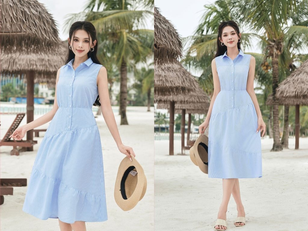 Váy sơ mi tạo nên phong cách vừa kín đáo vừa thời thượng