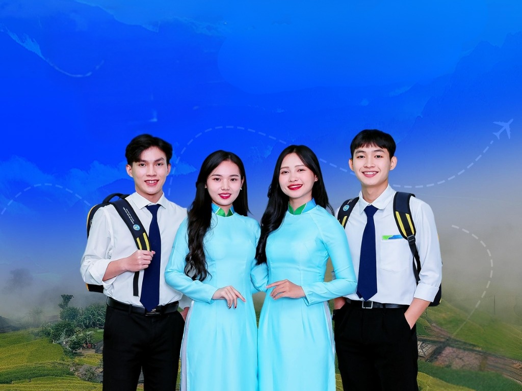 Đồng phục khoa Du lịch Đại học Văn Hiến giúp tạo hình ảnh chuyên nghiệp cho sinh viên
