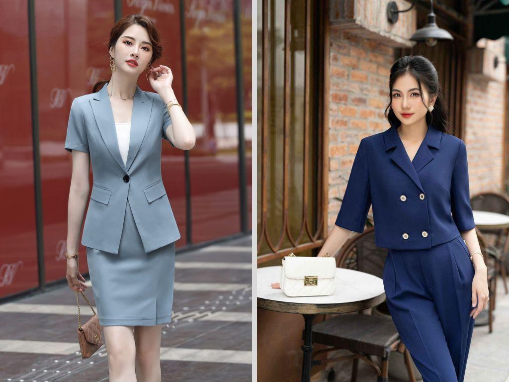 Các kiểu áo có ve áo lớn hoặc chi tiết trang trí ở phần trên