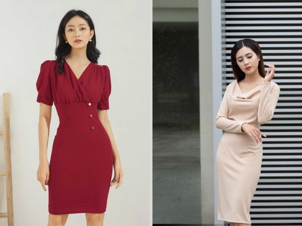 Kiểu váy này có thiết kế ôm ở phần eo và xòe dần xuống dưới