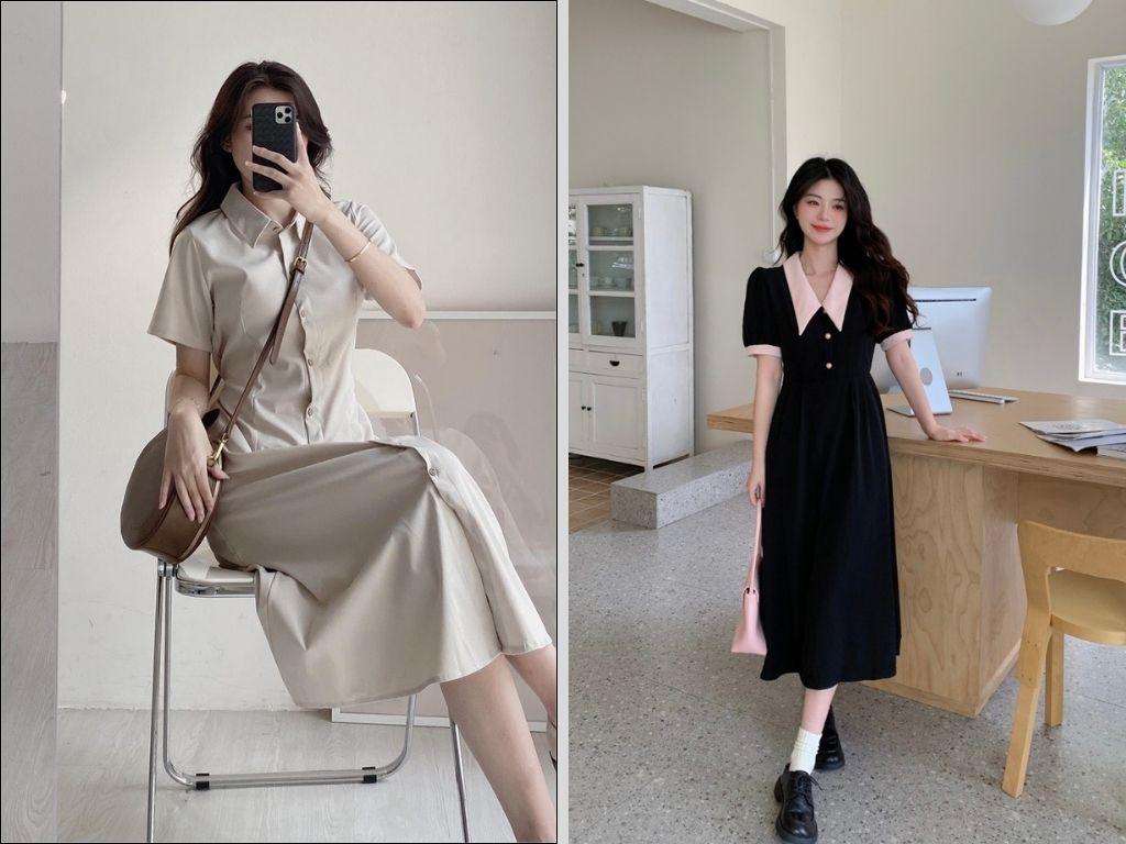 Một chiếc chân váy công sở dài cũng là lựa chọn cực kỳ linh hoạt