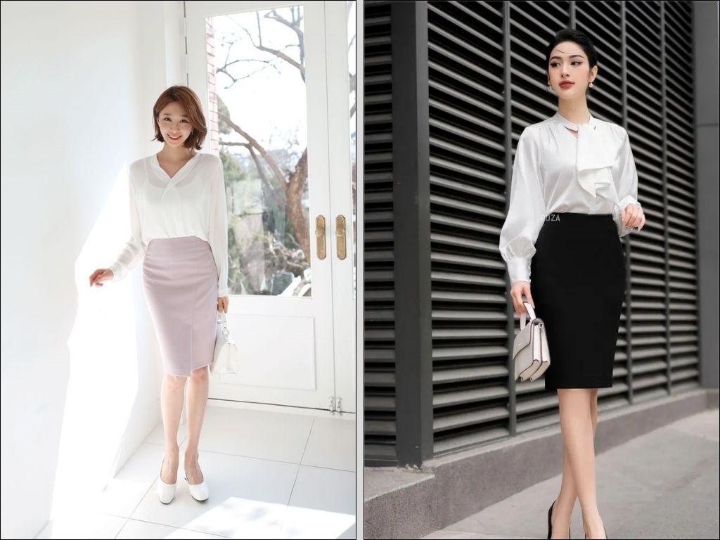 Sự kết hợp giữa nét quyến rũ, cổ điển của chân váy