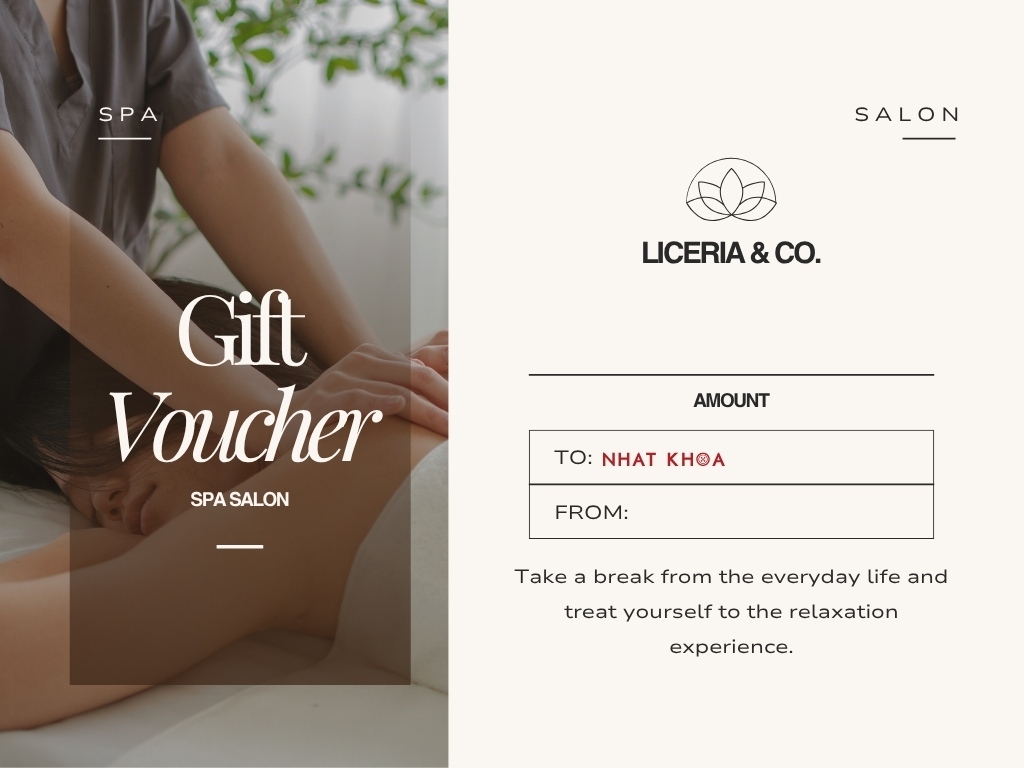 Voucher spa cũng là một trong những quà tặng doanh nghiệp độc đáo