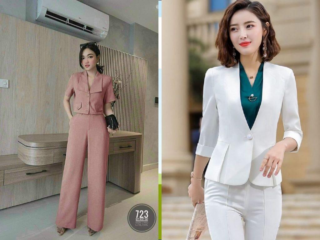 Kiểu áo vest có độ dài ngắn trên eo đang là xu hướng