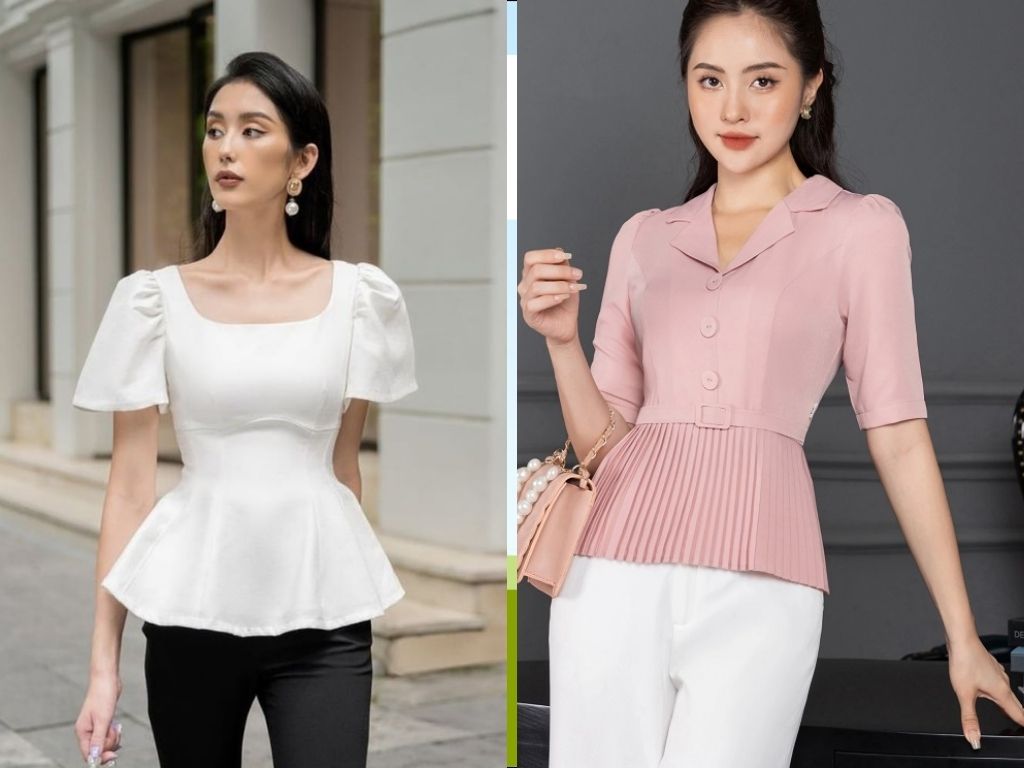 Áo peplum là lựa chọn hoàn hảo nhất cho dáng người này