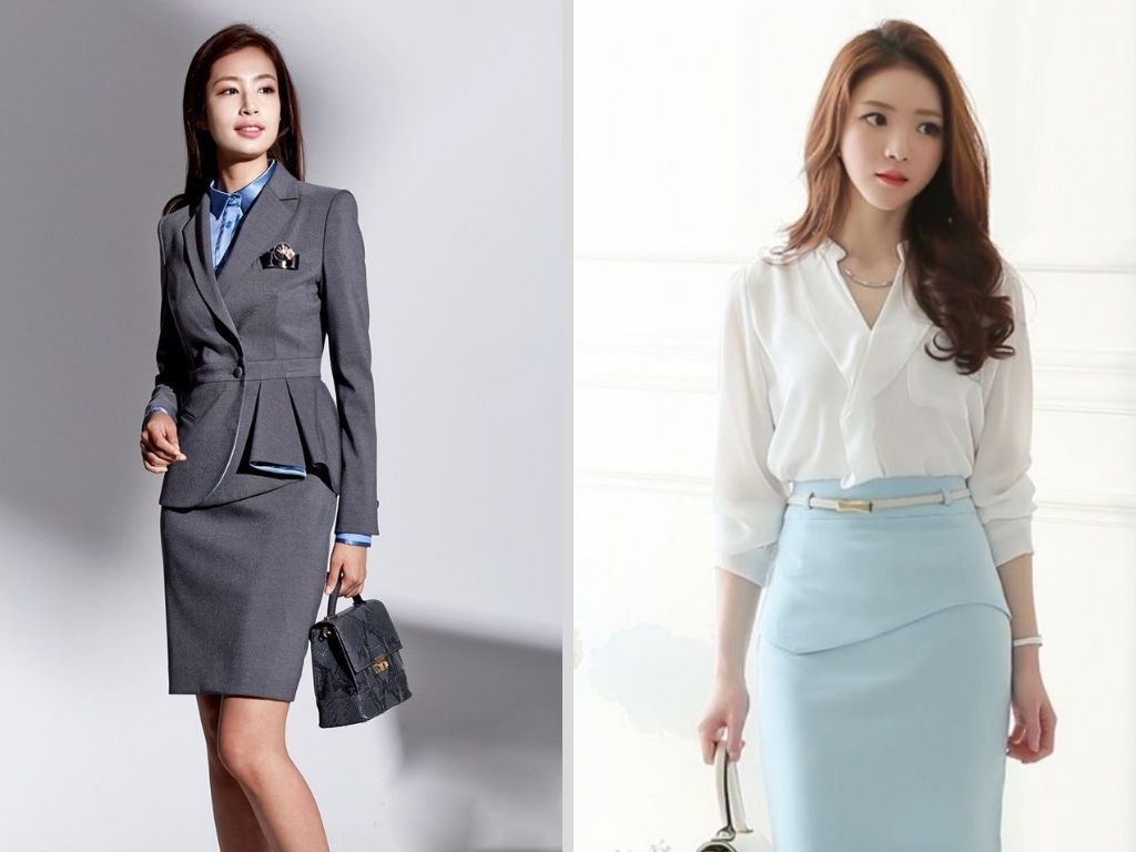 Một mẫu đồng phục công sở nữ đẹp cần có kiểu dáng phù hợp