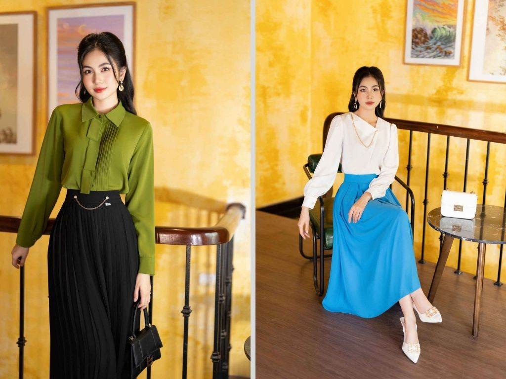 Phong cách này ưu tiên các thiết kế có đường cắt may sắc sảo