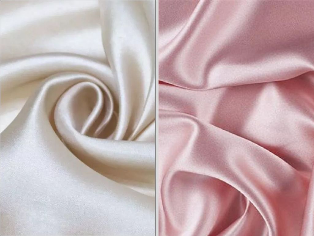 Vải lụa và satin tạo nên vẻ ngoài sang trọng, thướt tha