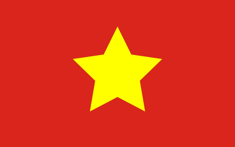 Cờ Việt Nam Dân chủ Cộng hòa được sử dụng từ năm 1945 - 1955