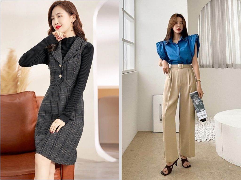 Cổ áo là điểm nhấn quan trọng của một chiếc áo kiểu cao cấp Hàn Quốc