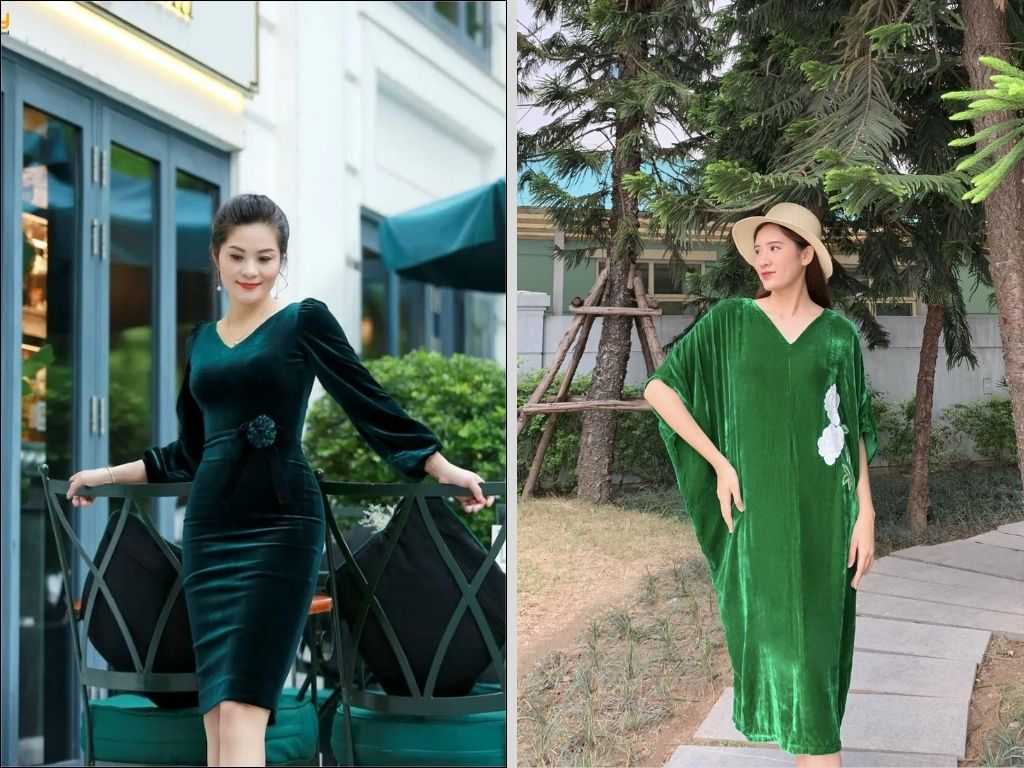 Bạn nên tránh các loại phụ kiện quá cổ điển khi mặc một mẫu váy nhung