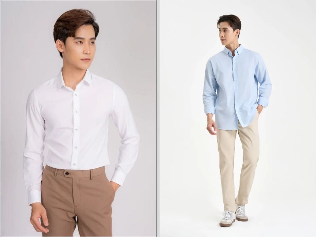Một chiếc áo sơ mi nam hàng hiệu cao cấp cho môi trường sang trọng