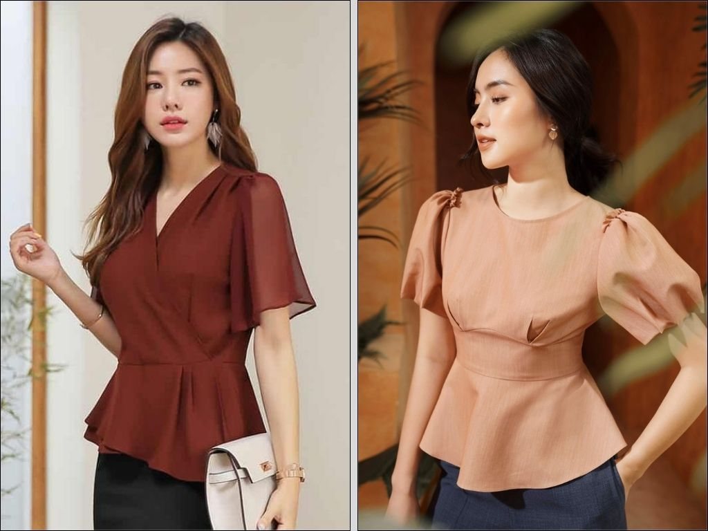 Một xu hướng nổi bật khác của áo kiểu nữ cao cấp 2020 là thiết kế peplum