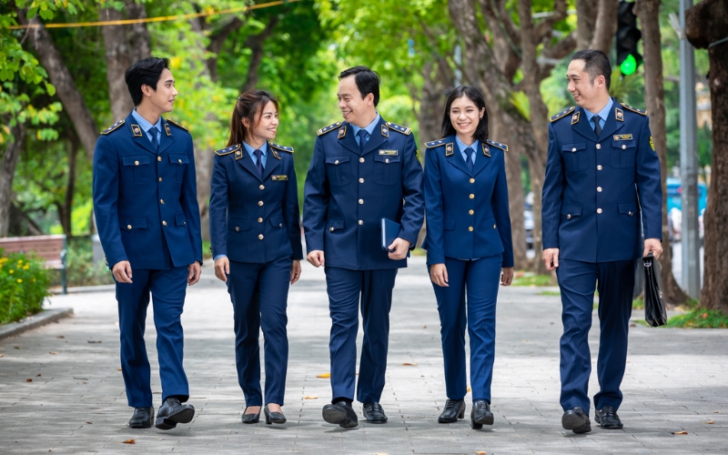 Mẫu đồng phục quản lý thị trường mùa đông tiêu chuẩn