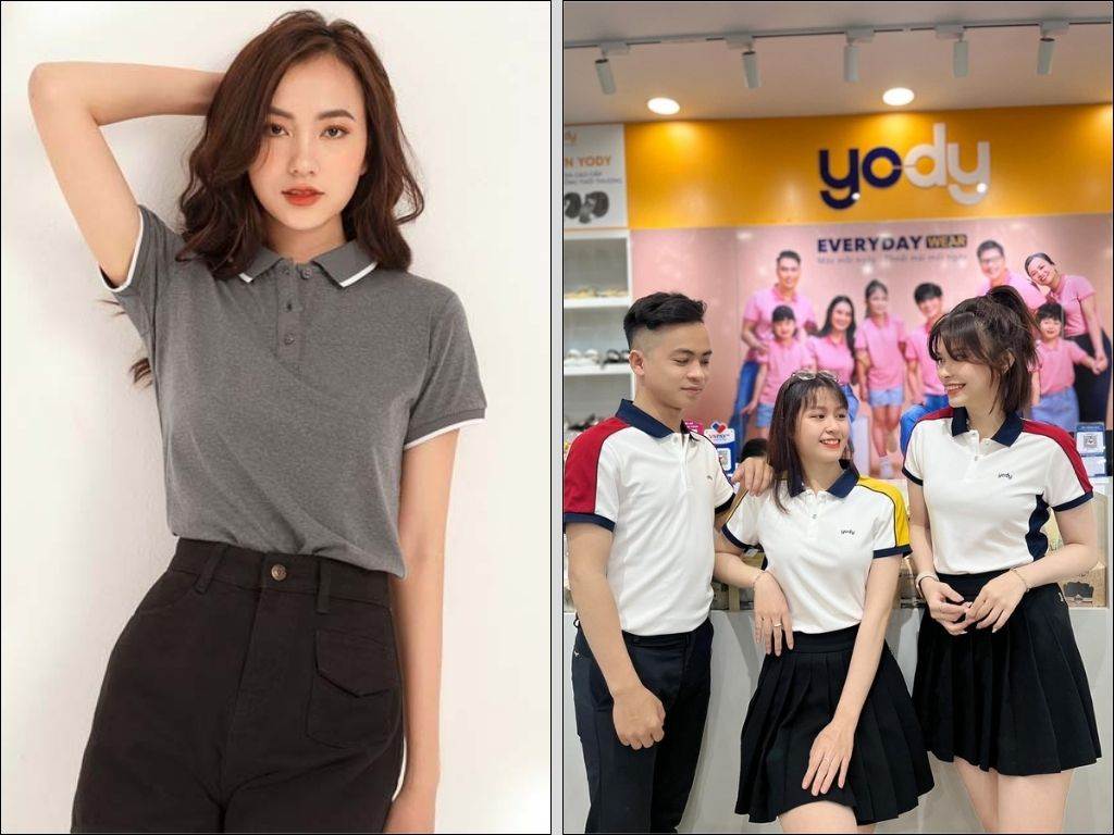 Một chiếc Áo Polo Đồng Phục với chất liệu thun cá sấu thoáng khí