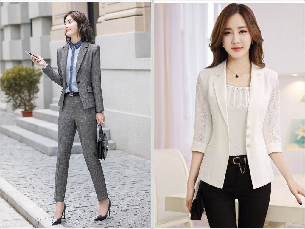 Bộ vest nữ công sở trẻ trung, bạn hãy mạnh dạn thử các màu pastel