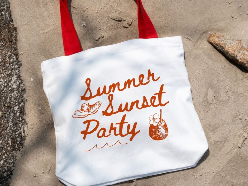 Hình in trên túi tote canvas phải sắc nét và bền màu