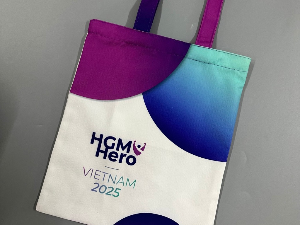 Mẫu túi tote in theo yêu cầu do Nhất Khoa sản xuất cho khách hàng
