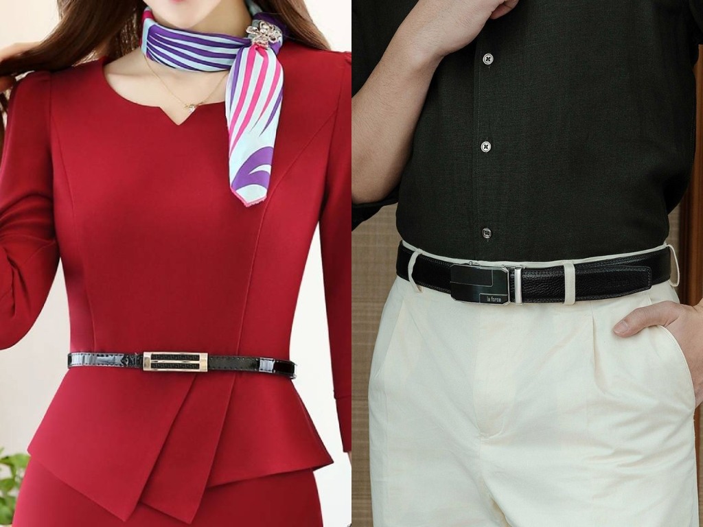 Thắt lưng giúp bộ trang phục trở nên gọn gàng và chỉn chu hơn