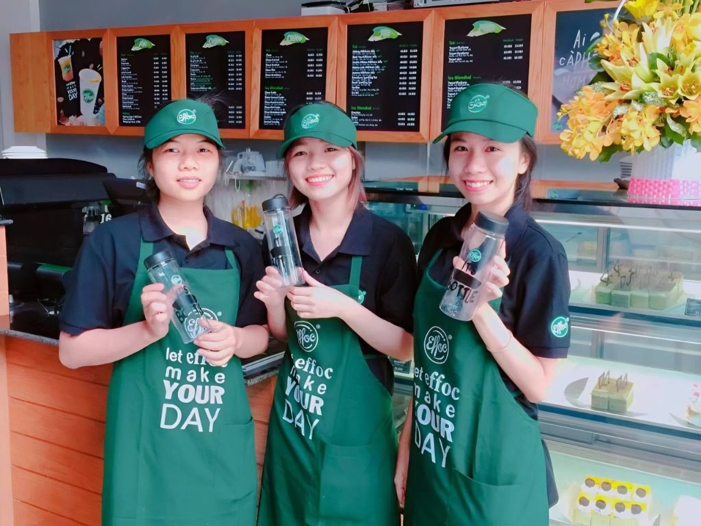 Nón đồng phục nhân viên quán café