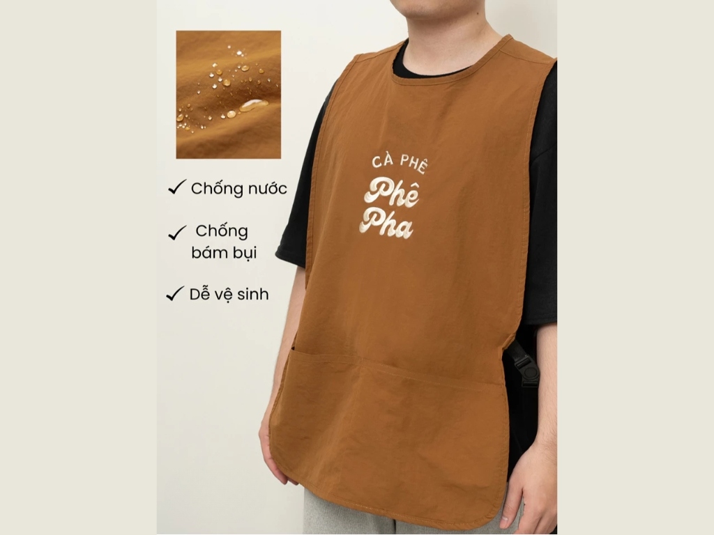 Tạp dề chống thấm nước giúp bảo vệ cơ thể tối đá