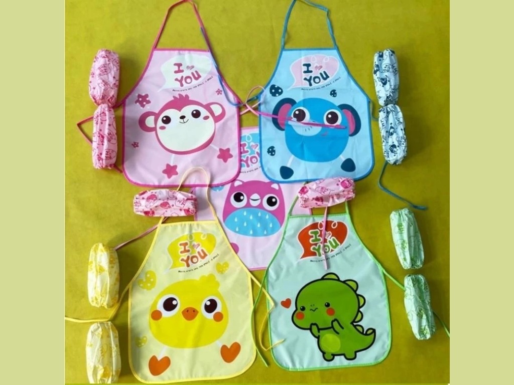 Mẫu tạp dề yếm hình thú ngộ nghĩnh cho bé