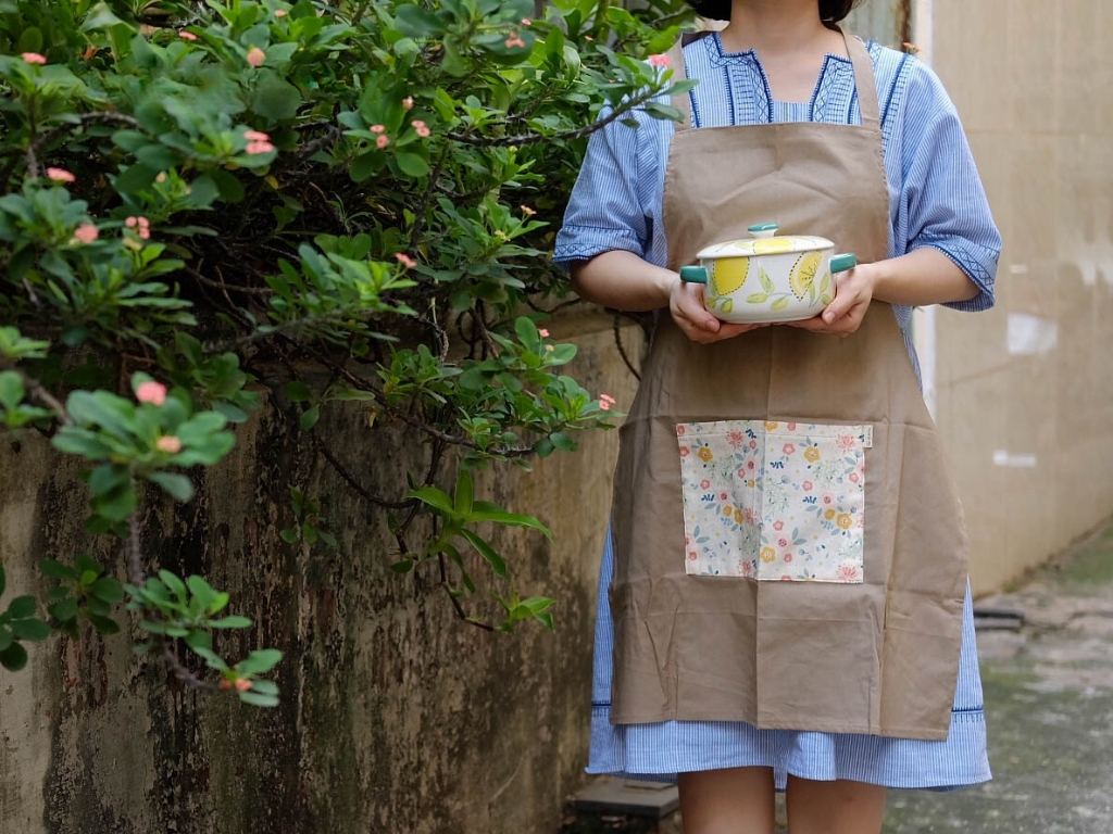 Mẫu tạp dề phong cách vintage