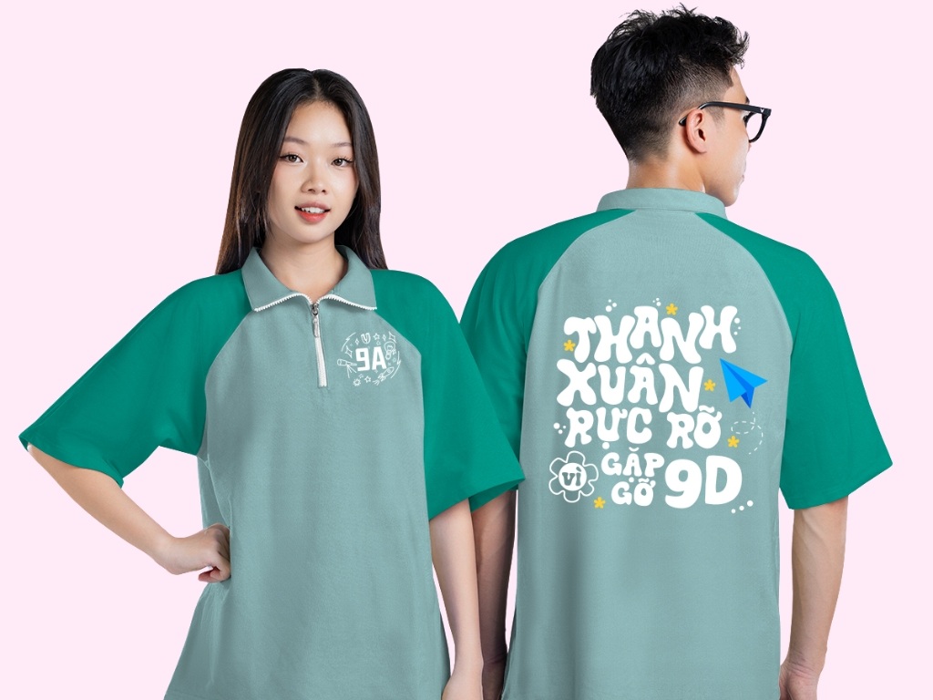 Thiết kế của slogan nhóm cần hài hòa với tổng thể của áo nhóm