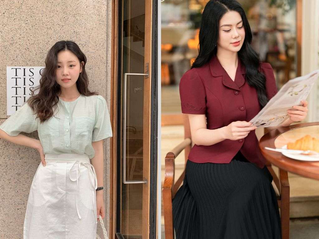 Các thiết kế tay bồng nhẹ nhàng, có độ phồng vừa phải ở vai