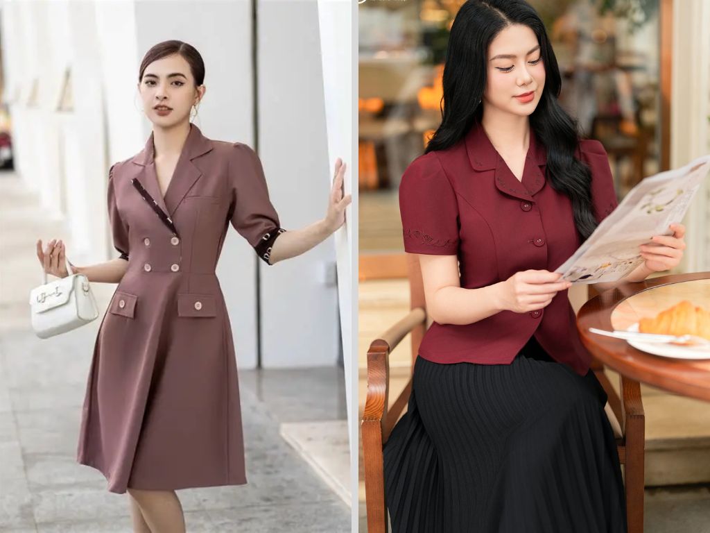 Một chiếc đầm cao cấp được thể hiện qua từng đường kim mũi chỉ