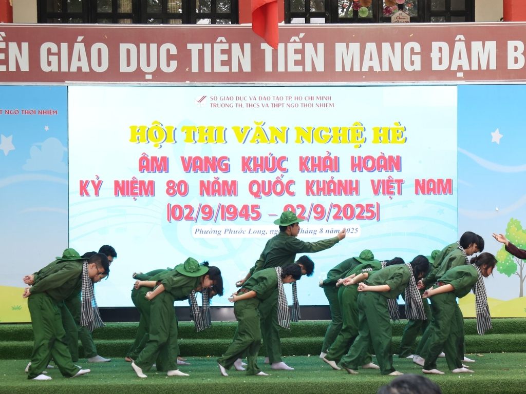 Hoạt động ngoại khóa là một điểm cộng khi đánh giá trường Ngô Thời Nhiệm Quận 9