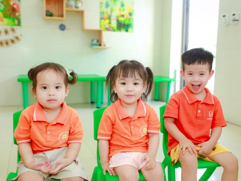 Logo trường mầm non Trần Đại Nghĩa in trên đồng phục cần phải sắc nét và bền màu