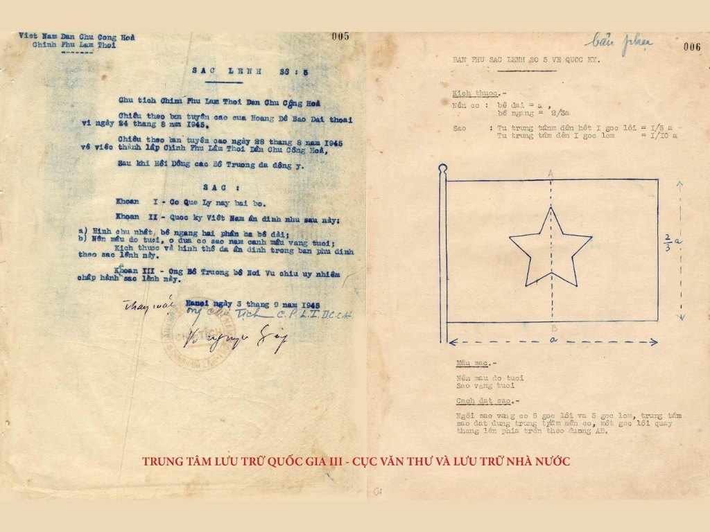 Quy định kích thước cờ Tổ quốc Việt Nam