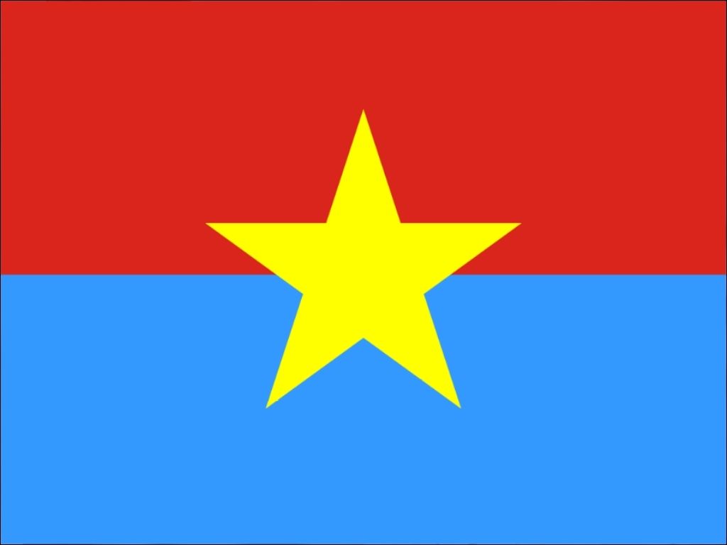 Phần màu xanh dương phía dưới tượng trưng cho hòa bình