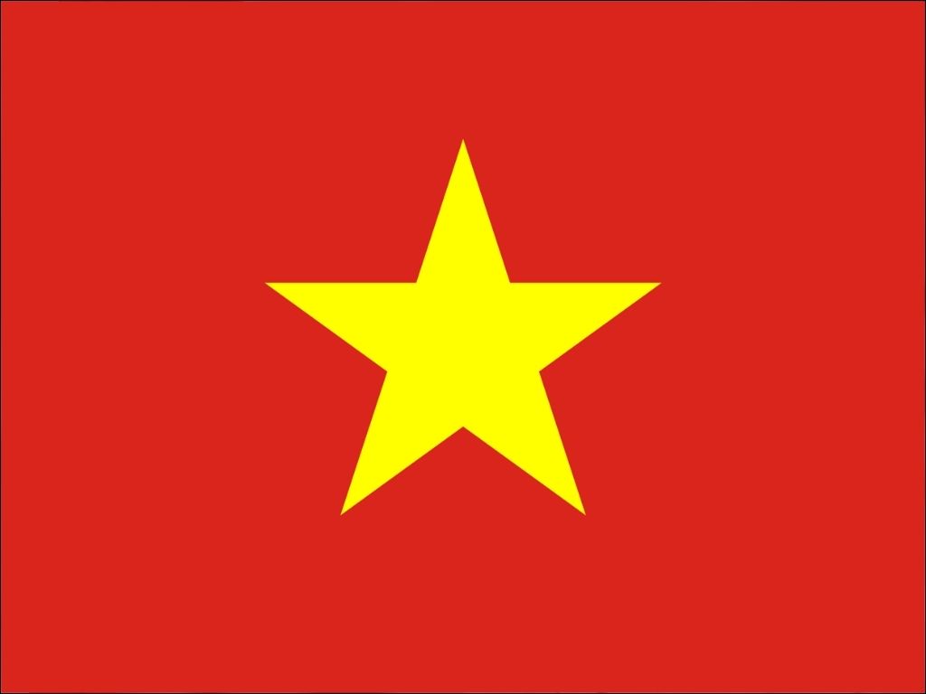 Nền cờ được quy định là màu đỏ tươi, và ngôi sao có màu vàng