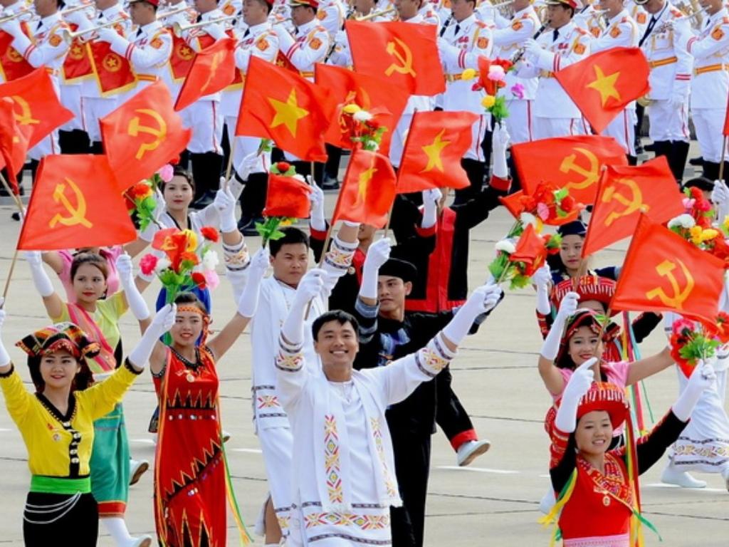 Lá cờ Đảng Việt Nam được sử dụng trong các lễ lớn của quốc gia
