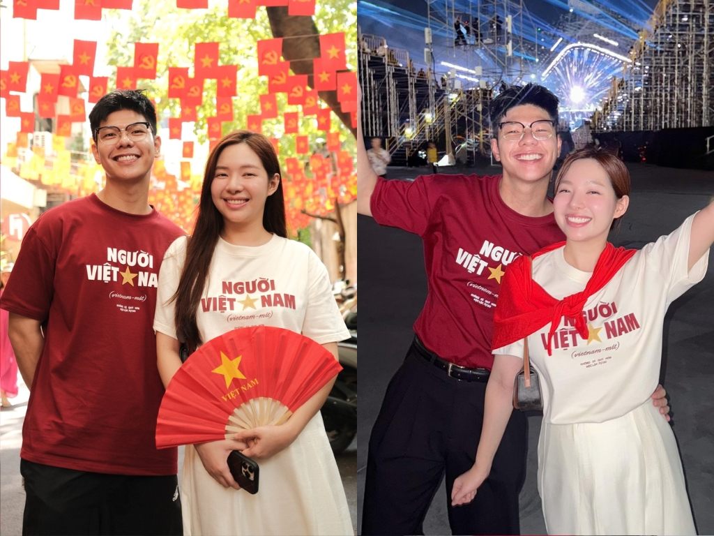 Áo cờ đỏ sao vàng cách điệu giúp tạo dấu ấn thời trang mạnh mẽ