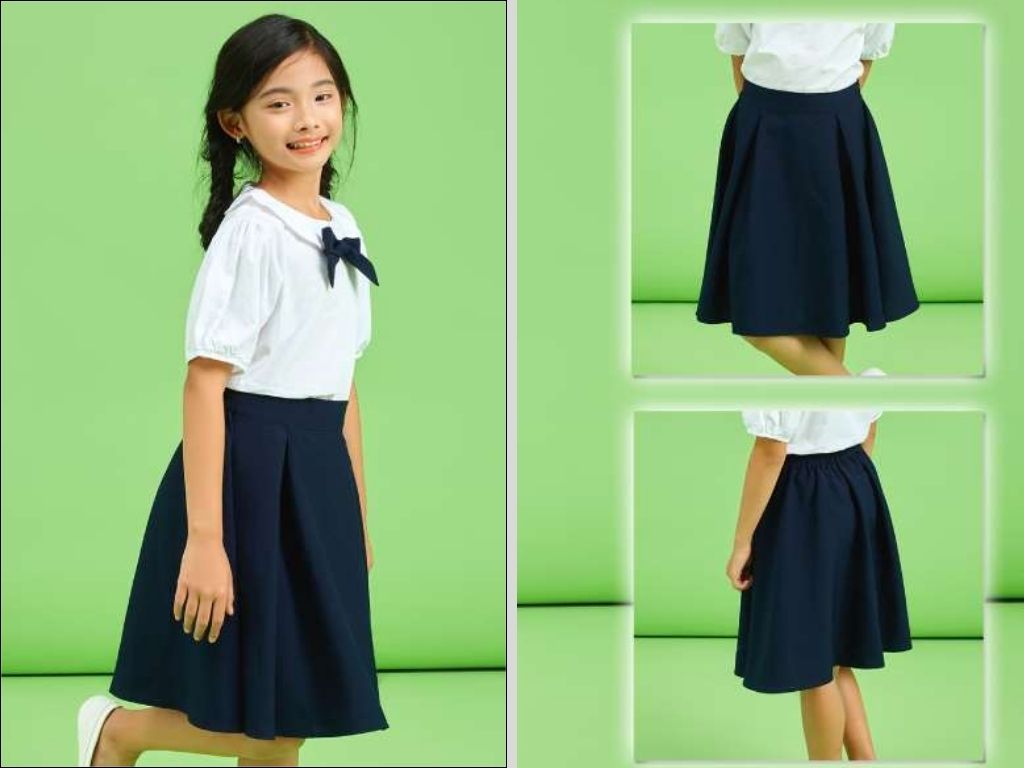Kiểu dáng phổ biến nhất là váy xếp ly, mang đến vẻ nữ tính