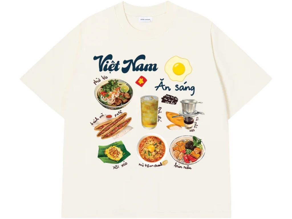 Áo thun in hình Việt Nam phải có sự hài hòa về màu sắc