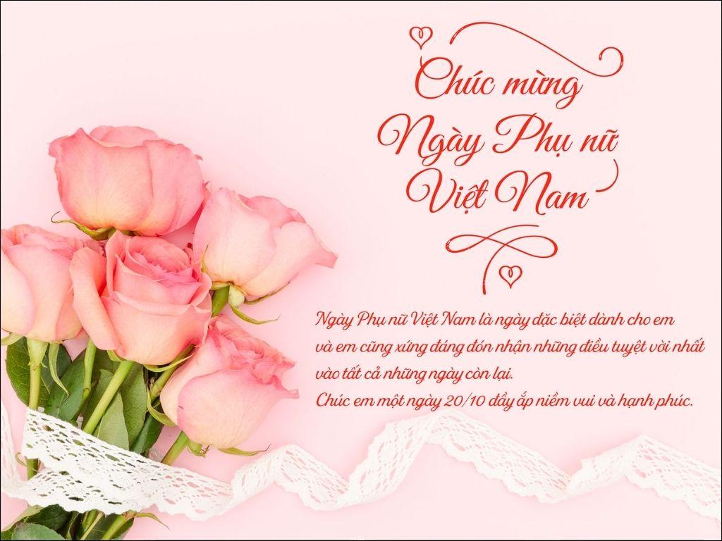 Các thông điệp như "Người phụ nữ tuyệt vời của tôi"