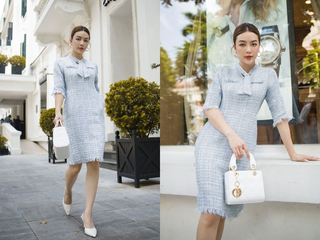 Bộ váy dạ công sở mang vẻ đẹp cổ điển vượt thời gian