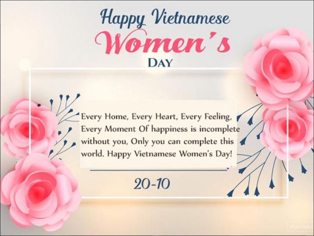 Lời chúc 20 10 tiếng Anh hay và ý nghĩa để in lên áo