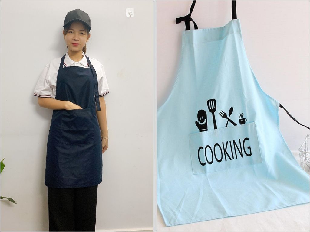 Một chiếc Tạp Dề được in hình đơn giản