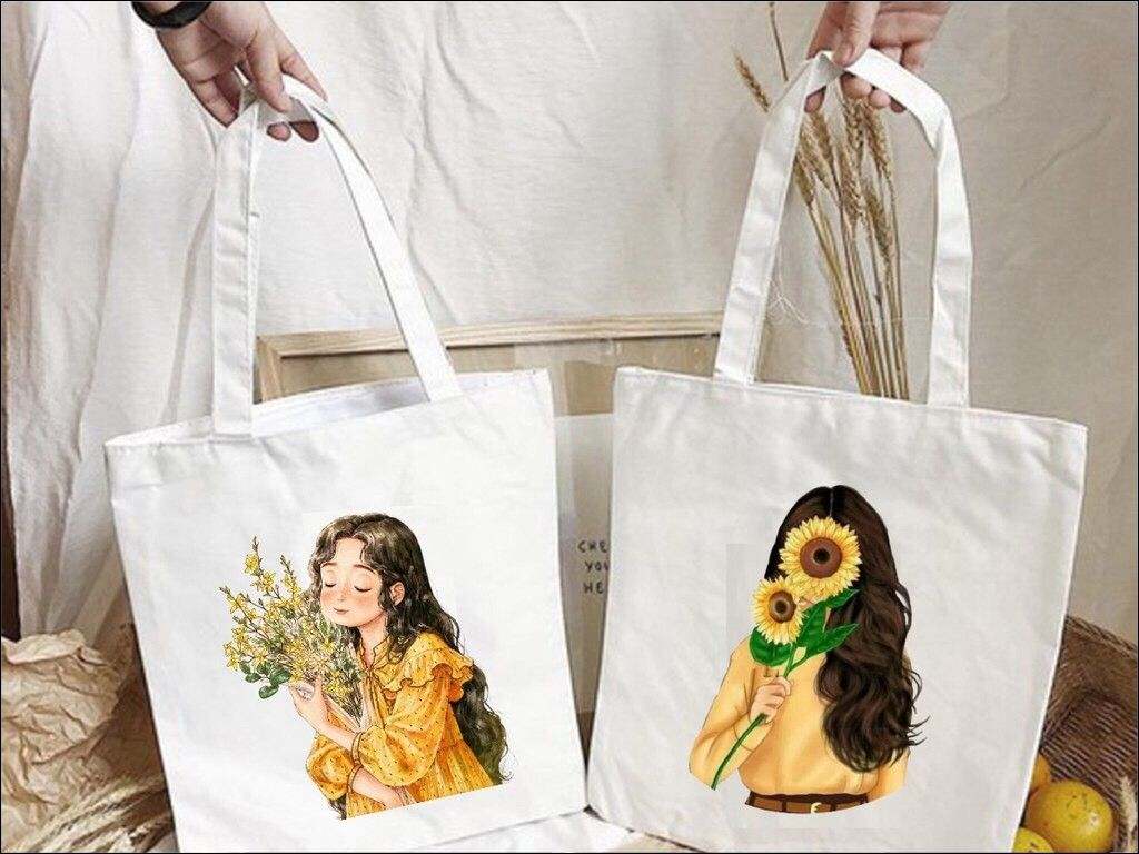 Bạn có thể lồng ghép để in lên túi sẽ trông đẹp hơn