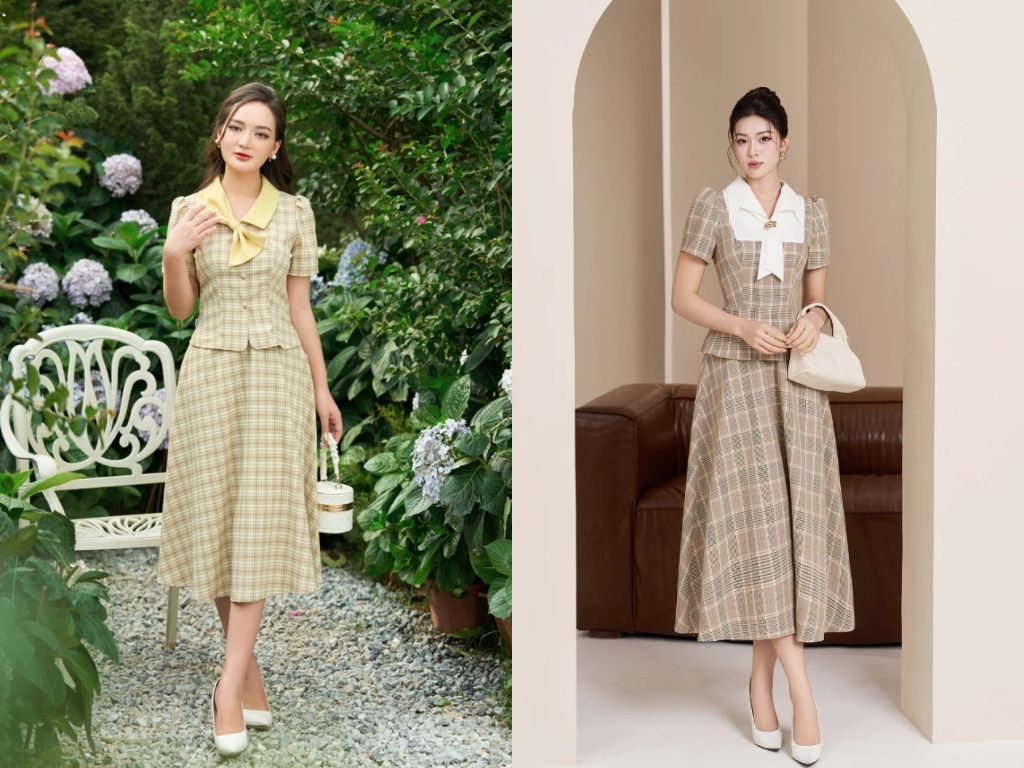 Set bộ công sở đẹp phong cách nữ tính